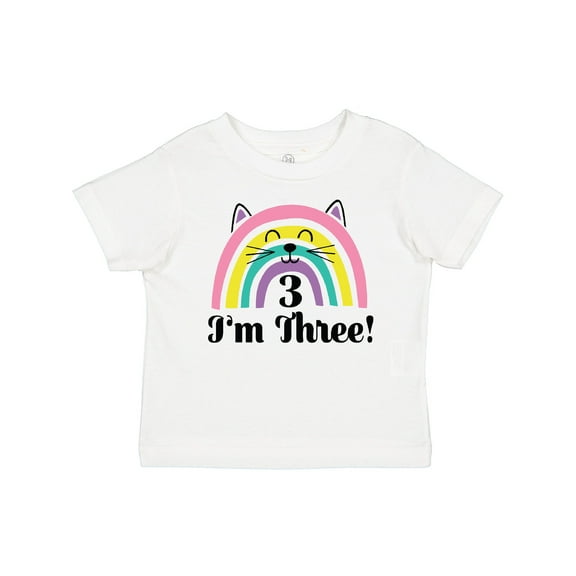 Inktastic 3rd Birthday Rainbow 3 Year Old Girl Girls Toddler T-Shirt