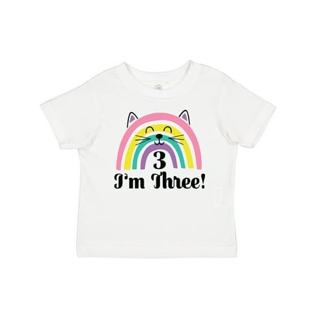 

Inktastic 3rd Birthday Rainbow 3 Year Old Girl Gift Toddler Toddler Girl T-Shirt