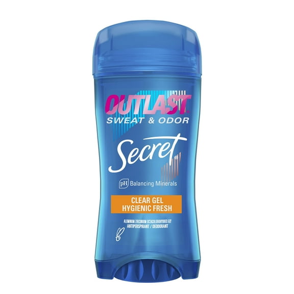 Secret Outlast Clear Gel Antiperspirant Deodorant for Women, Hygienic Fresh 2.6 oz