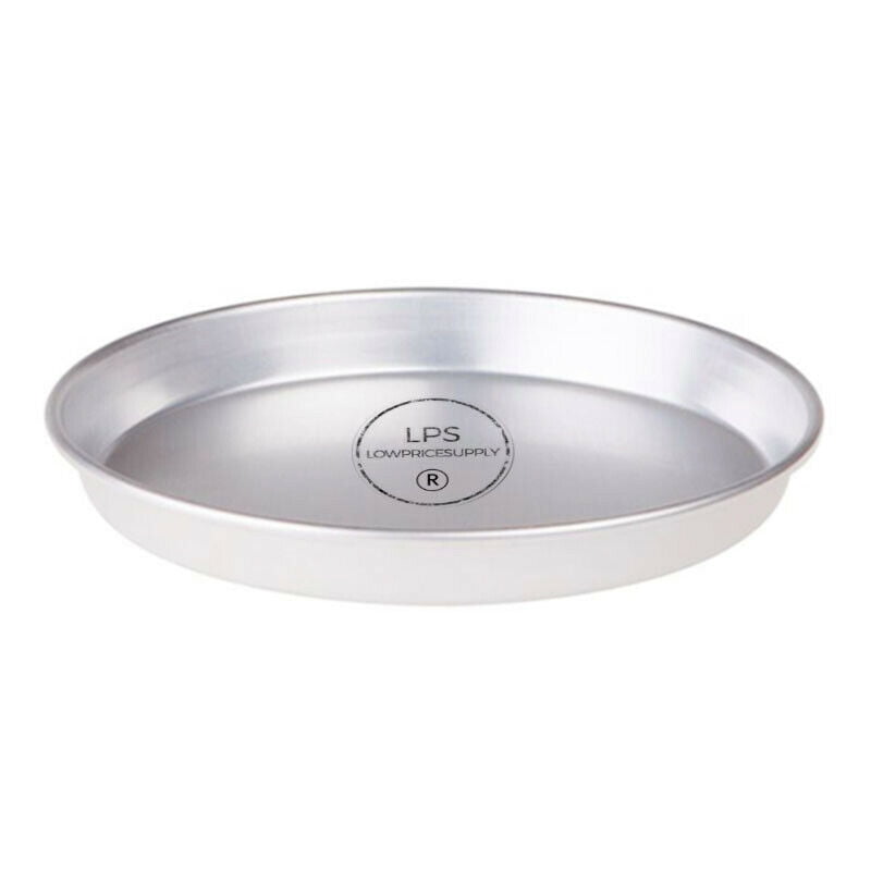 6 PACK 10" x 1" Standard Weight Aluminum Tapered / Nesting Deep Dish