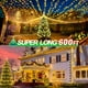 thumbnail image 2 of Cadena de luces LED KNONEW, 183 m, 1500, resistentes al agua, color blanco cálido, 2 of 9