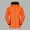 Orange, variant on Men Jacket Waterproof Fleece Lined Hooded Orange Windbreaker Thick Reflective Zip Up Rain Jacket Mens Coats L