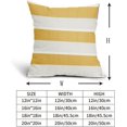 thumbnail image 6 of Yellow Outdoor Pillow Covers 20x20 Inch Pack of 2 Gray and White Stripe Throw Pillow Covers Farmhouse Pillowcase Linen Square Cushion Cover for Bedroom Sofa Couch Home Decor, 6 of 6