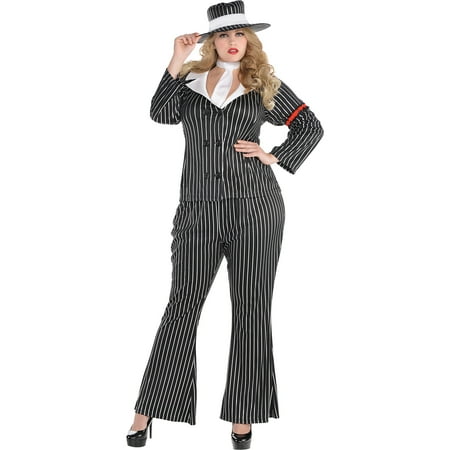 Mob Boss Wife Halloween Costume for Women, Plus Size, with