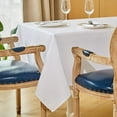 thumbnail image 4 of Rectangle Table Cloth Linen Farmhouse Tablecloth Waterproof Anti-Shrink Soft and Wrinkle Resistant Decorative Fabric Table Cover for Kitchen (Flaxen, 52" x 70" (4-6 Seats)), 4 of 5