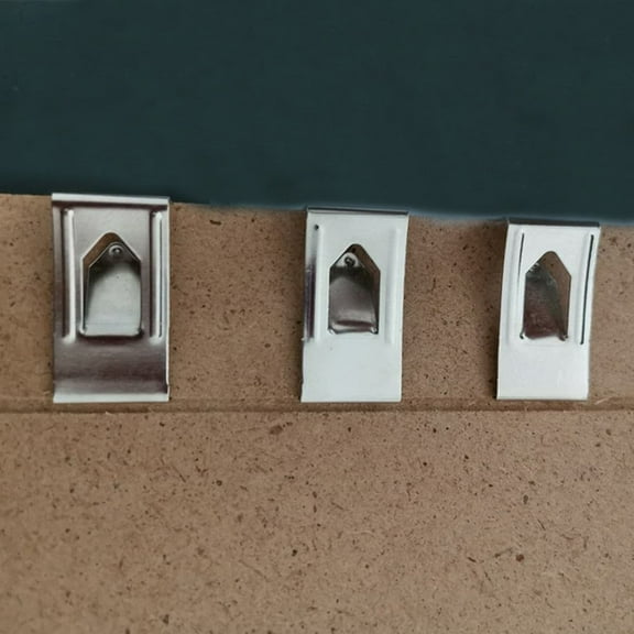 BESTOYARD 50Pcs Photo Frame Clip Hangers Metal Springs Easy Install Picture Holders