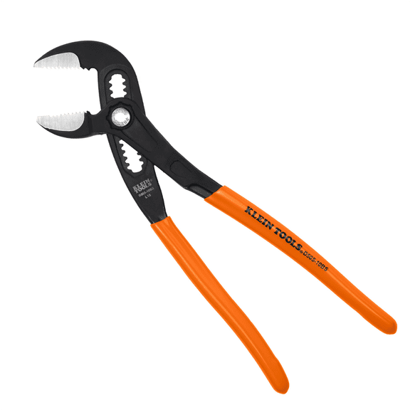 Klein Tools Straight Jaw Quick-Adjust Pump Pliers, 10-Inch