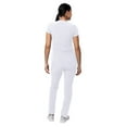 thumbnail image 2 of Adar Addition Go-Higher Scrub Set For Women - Notched V-Neck Scrub Top & Skinny Cargo Scrub Pants - A9600 - White - XXS, 2 of 7