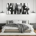 thumbnail image 2 of Hieng 3 Panels Black and White Abstract Canvas Wall Art Prints Textured Painting for Living Room （Only canvas）, 2 of 5