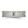 thumbnail image 3 of Auriga Fine Jewelry Titanium and Textured 6mm Band for Men Size 6.5, 3 of 5