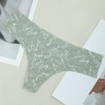 thumbnail image 2 of PEASKJP sous-Vêtements Femmes String Invisible Respirant Confortable Culottes pour Femmes, Vert L, 2 of 4