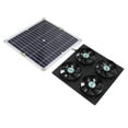 thumbnail image 1 of Solar Panel Fan Kit, Four Fans Reducing Indoor Temperature Solar Powered Exhaust Fan  For Greenhouses, 1 of 8