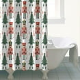 thumbnail image 3 of Shower Curtain for Bathroom Christmas Tree Gingerbread Man Shower Curtains Durable Simple Bathroom Curtains Hooks Included,72x72Inch, 3 of 5