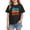 Black, variant on Girls Tee Shirts, Girls T Shirts, Sweet Print Short Sleeve Cotton Top Vacation Casual Summer Black 4-5 Years