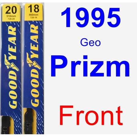 1995 Geo Prizm - 1995 Geo Prizm Wiper Blade Set/Kit (Front) (2 Blades) - Premium