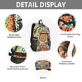 thumbnail image 4 of JIALIOU 14" Laptop Backpack Waterproof Airline Approved Stylish Casual Daypack for Travel Business College Work, Colorful Bohemian Geometry, 4 of 8