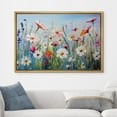 thumbnail image 3 of PixonSign Framed Canvas Print Wall Art Still Life Colorful Wildflower Garden Nature Wilderness Illustrations Modern Art Botanical Floral Farmhouse/Country Relax/Calm/Cozy for Bedroom - 24"x36" Natural, 3 of 5