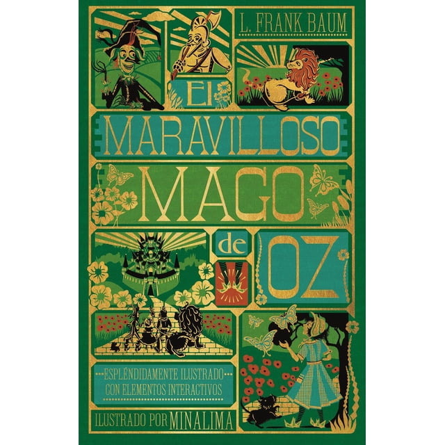 El Maravilloso mago de Oz ilustrado con elementos interactivos en 3-D Folioscopio