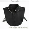thumbnail image 6 of LoudSung Detachable Half Shirt Blouse Fake Collar Classic Dickey False Collar Design for Women Girls, 6 of 8