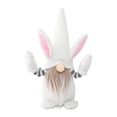 thumbnail image 4 of B Conejito de Pascua Gnomo conejo hecho a mano juguetes de peluche para adornos de muñecas niños Pascua diciembre, 4 of 5