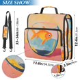 thumbnail image 2 of FORMRS Zipper Binder with Shoulder Strap 2-inch Ring 500 Sheet Capacity File Bag, Goldfish, 2 of 5