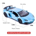 thumbnail image 2 of TGRCM-CZ 1/36 Scale Aventador LP700-4 Casting Car Model, Zinc Alloy Toy Car for Kids, Pull Back Vehicles Toy Car for Toddlers Kids Boys Girls Gift, 2 of 6