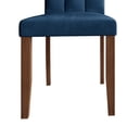 thumbnail image 5 of Castle Place Elegant Button Tufted Velvet Upholstered Dining Chairs, Navy Blue, Set of 2, 5 of 9
