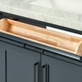 thumbnail image 4 of Ariel Hepburn 67 Inch Double Rectangle Sink Vanity With Carrara White Marble Countertop With 1.5 Edge In Midnight Blue, 4 of 9