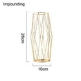 thumbnail image 2 of Jarrones geométricos modernos de decoración de metal con cilindro de vidrio transparente, centros de mesa de flores decorativas, portavelas para sala de estar, hogar, boda, 2 of 5