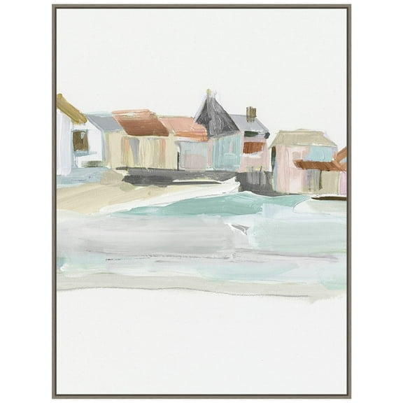 Amanti Art Seaside Tranquility I Framed Canvas Wall Art Print