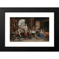 thumbnail image 2 of Joachim Wtewael 24x17 Black Modern Framed Museum Art Print Titled - Kitchen Interior with the Parable of the Great Supper (1605), 2 of 5