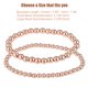 thumbnail image 4 of Pulsera de cuentas Unique Bargains para mujeres y hombres Pulsera de bolas de cuentas Kit de pulsera elástica apilable Tono de oro rosa, 4 of 7