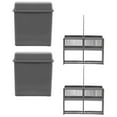 thumbnail image 2 of Miangastore Plastic Slides Staining Racks Grey 2Sets 12.00X11.00X5.00in, 2 of 8