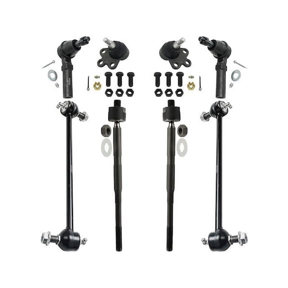 Front Ball Joint Sway Bar Link Tie Rod End Kit - Compatible with 2010 - 2017 GMC Terrain 2011 2012 2013 2014 2015 2016