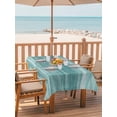 thumbnail image 2 of Outdoor Tablecloth with Umbrella Hole for Patio/Picnic/Party/Camping, Duck Green Waterproof Table Cloth Rectangle Table Cover Washable, Vintage Modern Abstract Art Ombre (60"x 84"), 2 of 8