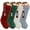 Red, White, Green, Gray, variant on VEGCOO 4-Pack Christmas Stockings, 18-inch Large Wired Knitted Christmas Stocking Decorations with Name Tags, Perfect for Holiday Christmas Party Home Decor (Red, White, Green, Gray)