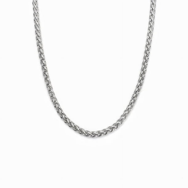 Collar de canasta de flores de acero de titanio para hombres, estilo europeo y americano, cadena de suéter de acero inoxidable, collar de quilla de hip hop grueso para amantes de las mujeres