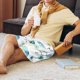 thumbnail image 5 of Balery Sea Turtle Pantalones cortos de pijama de punto de algodón para hombre con cinturilla y bolsillos-XX-Large, 5 of 6