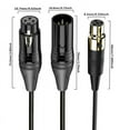 thumbnail image 6 of XLR 3Pin Female to Mini XLR 4Pin Female Amplifier Audio Mixer Mini Microphone Camera Audio Cable, 6 of 7