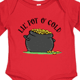 thumbnail image 4 of Inktastic St. Patrick's Day Lil' Pot of Gold Boys or Girls Long Sleeve Baby Bodysuit, 4 of 5