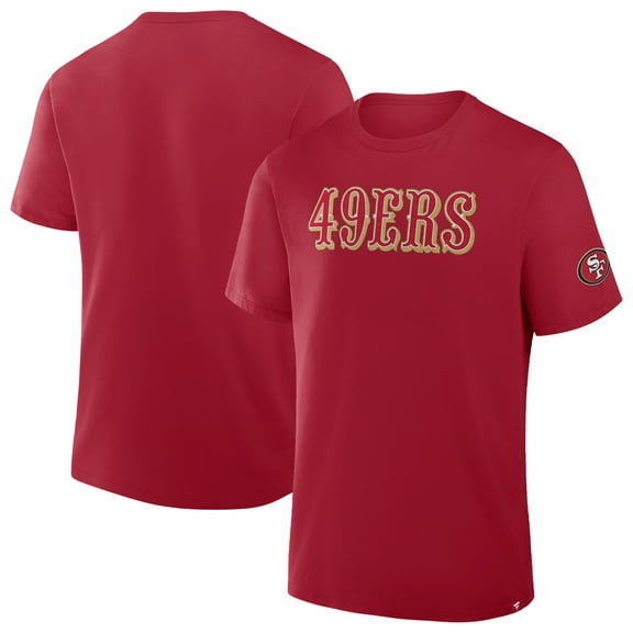 Men's Fanatics Scarlet San Francisco 49ers Option Route Legacy T-Shirt