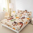 thumbnail image 3 of Manfei Cartoon Groovy Daisy Bed Sheets, Rustic Cowgirl Cowboy King Sheets, Bohemian Western Theme Sheet Set, Breathable Home Decor, 4pcs, 3 of 6