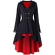 thumbnail image 2 of Mujeres Retro Delgado Casual Irregular Abrigo Manga larga Encaje Empalme Vendaje Formal Top Outwear Fridja po1062, 2 of 7