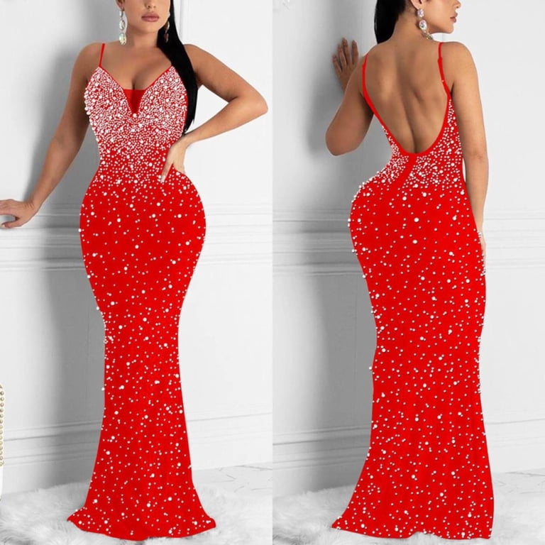 Rrunsv Women Dresses for Special Occasions Women's Long Sleeve Maxi Bodycon  Dresses V Neck Ruched Evening Dress RD1,XXL - Walmart.com