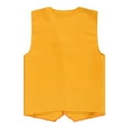 thumbnail image 5 of iiniim Kids Girls Volunteer Safety Vest Button Up Open Front Waistcoat Sleeveless Activities Shirt Tops Yellow XXL/14, 5 of 7