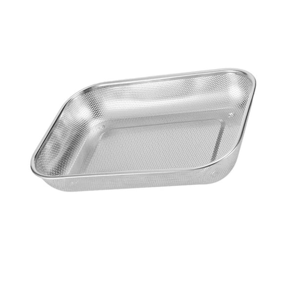 Stainless Steel Square Strainer With Leak proof Edges Multipurpose Food Drainer For Cooking Vegetables Noodles
