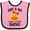Pink and Black, variant on Inktastic Duck Lover Cute Girls Girls Baby Bib