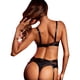thumbnail image 5 of Conjunto de lencería para mujer de 4 piezas, conjunto de ropa interior transpirable brillante con cuello en V Push Up y ligueros para mujer, 5 of 7