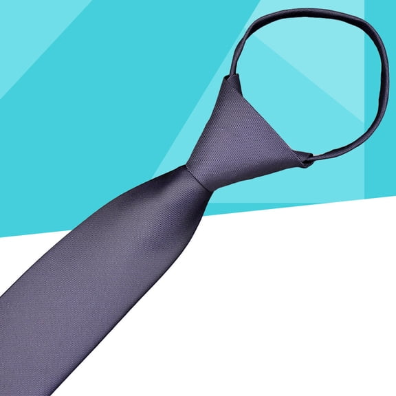 Raindrops Zipper Neck Tie for Men, Business, Formal Occasions, Office Wear, Wedding, Party Accessories