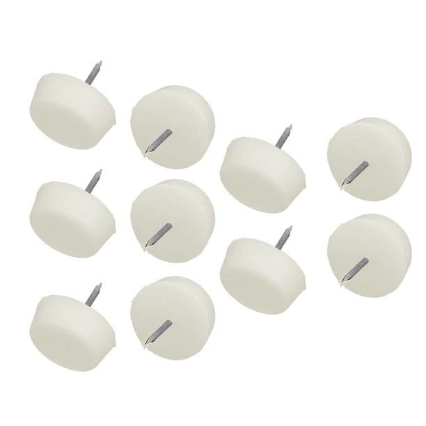 27mm Round Pads Protector Furniture Chair Table Leg Feet Glides Nails 10pcs Walmart Com Walmart Com